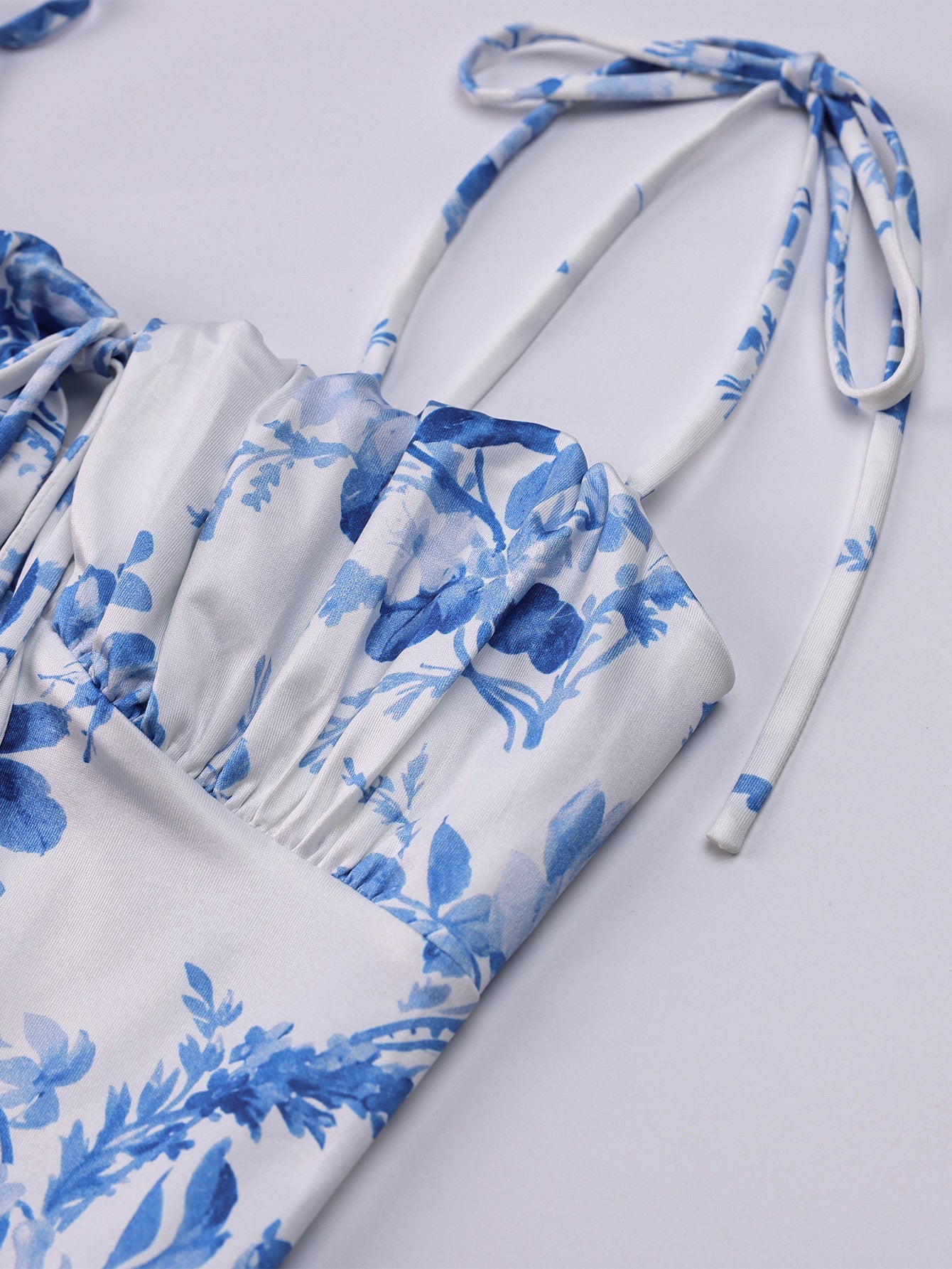Valentina Floral Ruched Maxi Dress