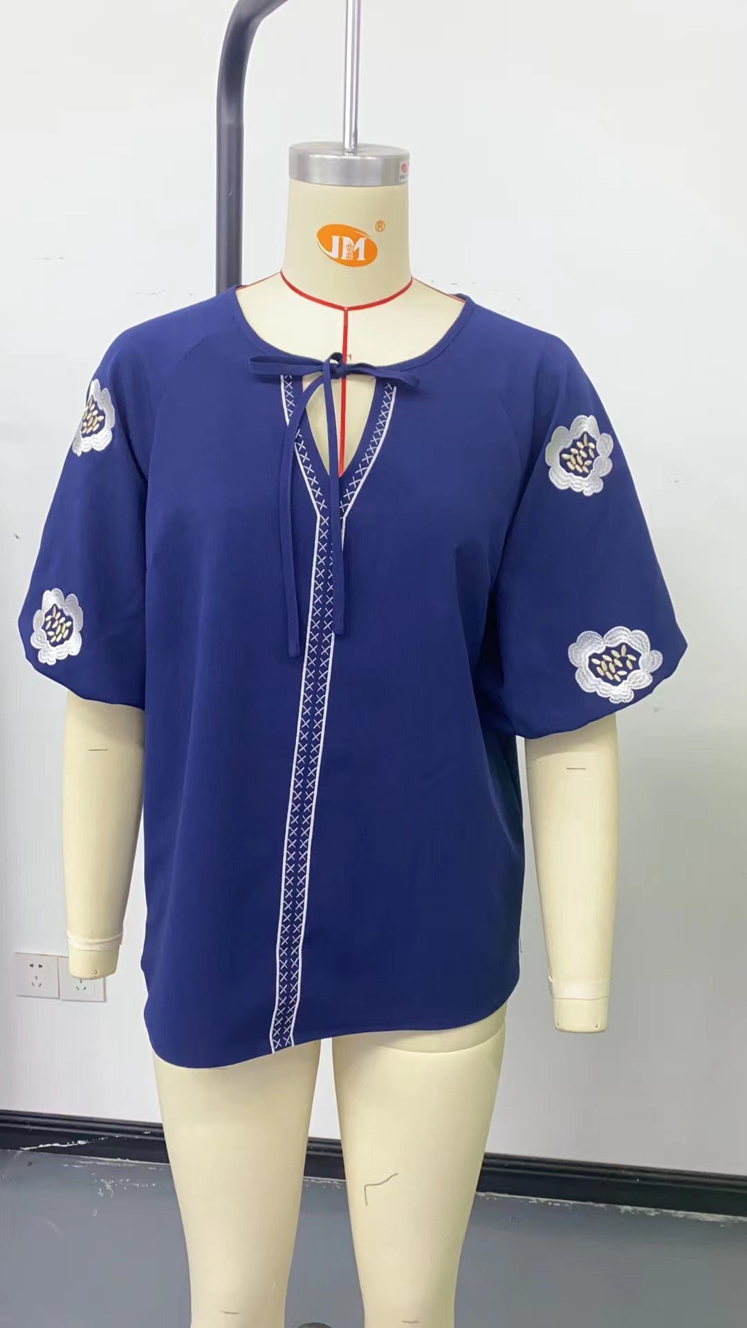 Zenya Embroidered Boho Blouse