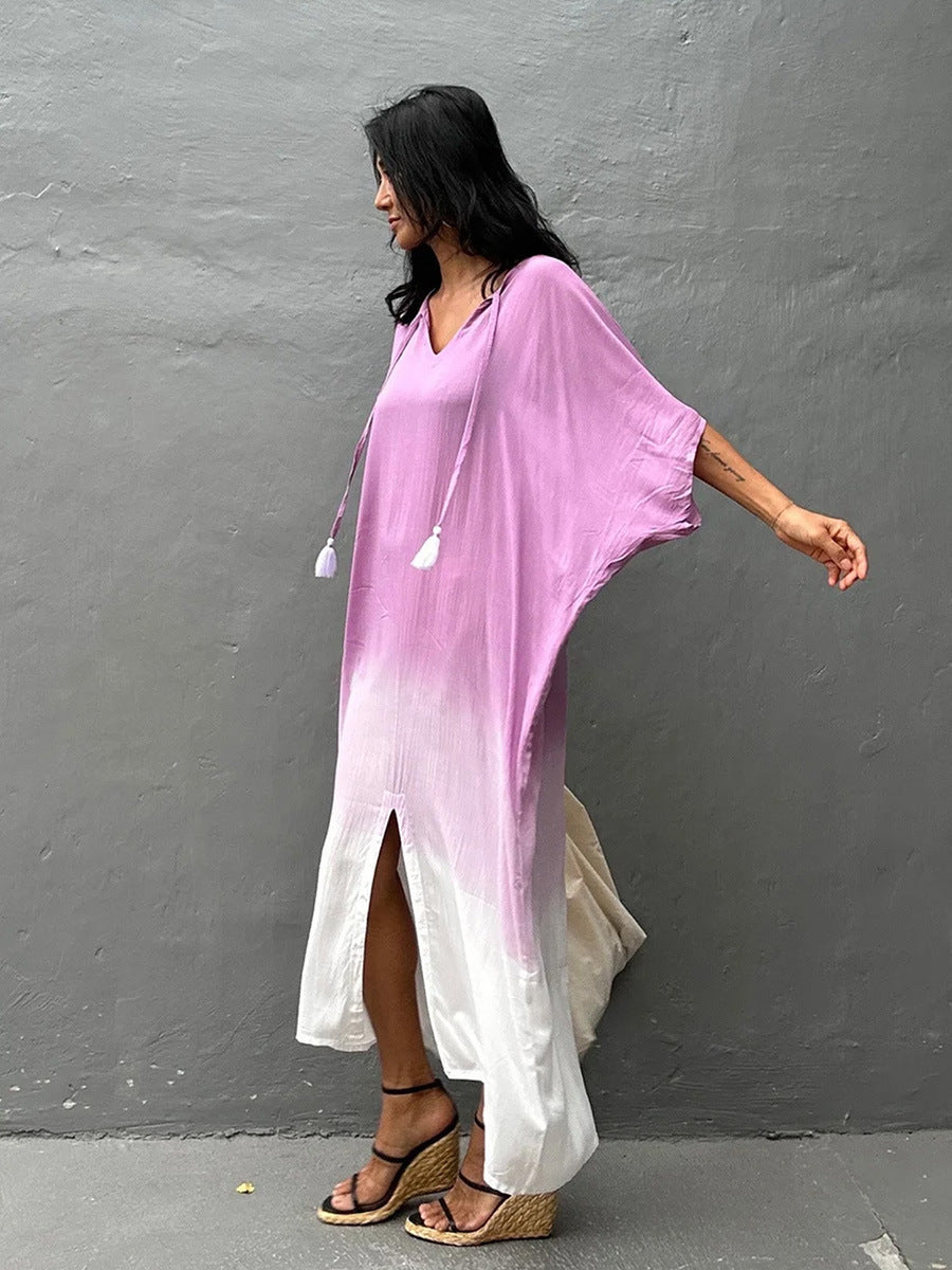 Sienna Ombre Kaftan Midi Dress