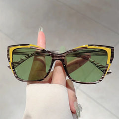 Square Frame Sunglasses with Tinted Lenses