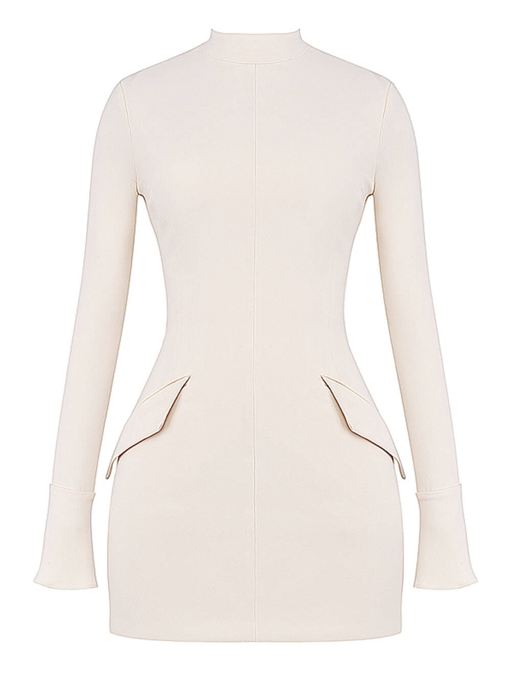 Minivestido vintage color crema