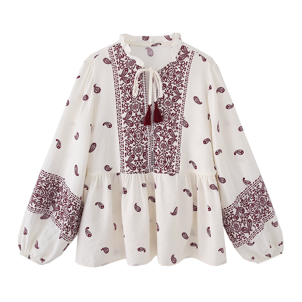 Sienna Boho Tassel Blouse