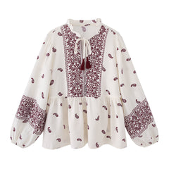 Sienna Boho Tassel Blouse