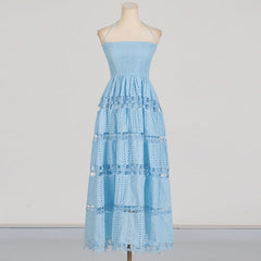 Celeste Eyelet Lace Maxi Dress