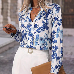 Liana Floral Button-Up Blouse