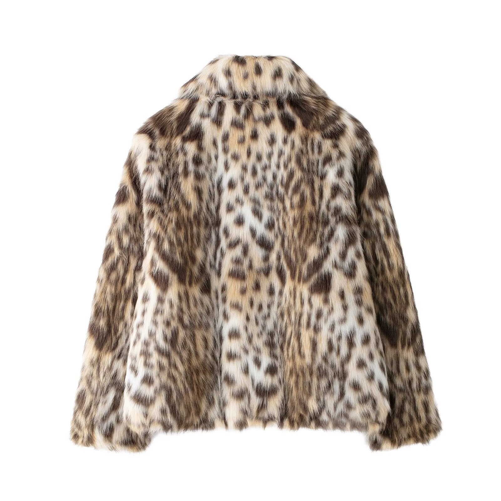 Selena Faux Fur Leopard Coat