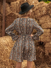 Savannah Wild Print Wrap Dress