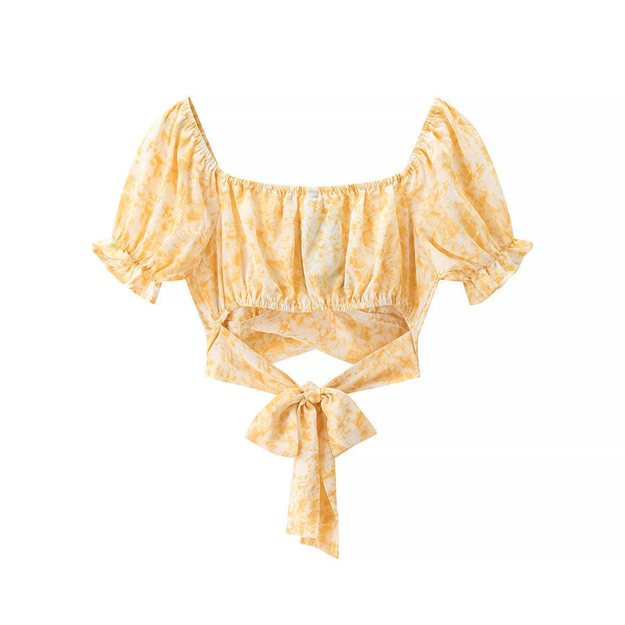 Marisol Puff Sleeve Wrap Top