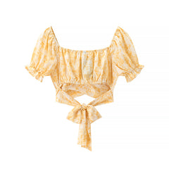 Marisol Puff Sleeve Wrap Top