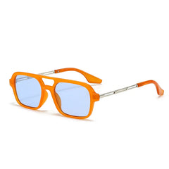 Fashion Retro Square Tinted Sunglasses