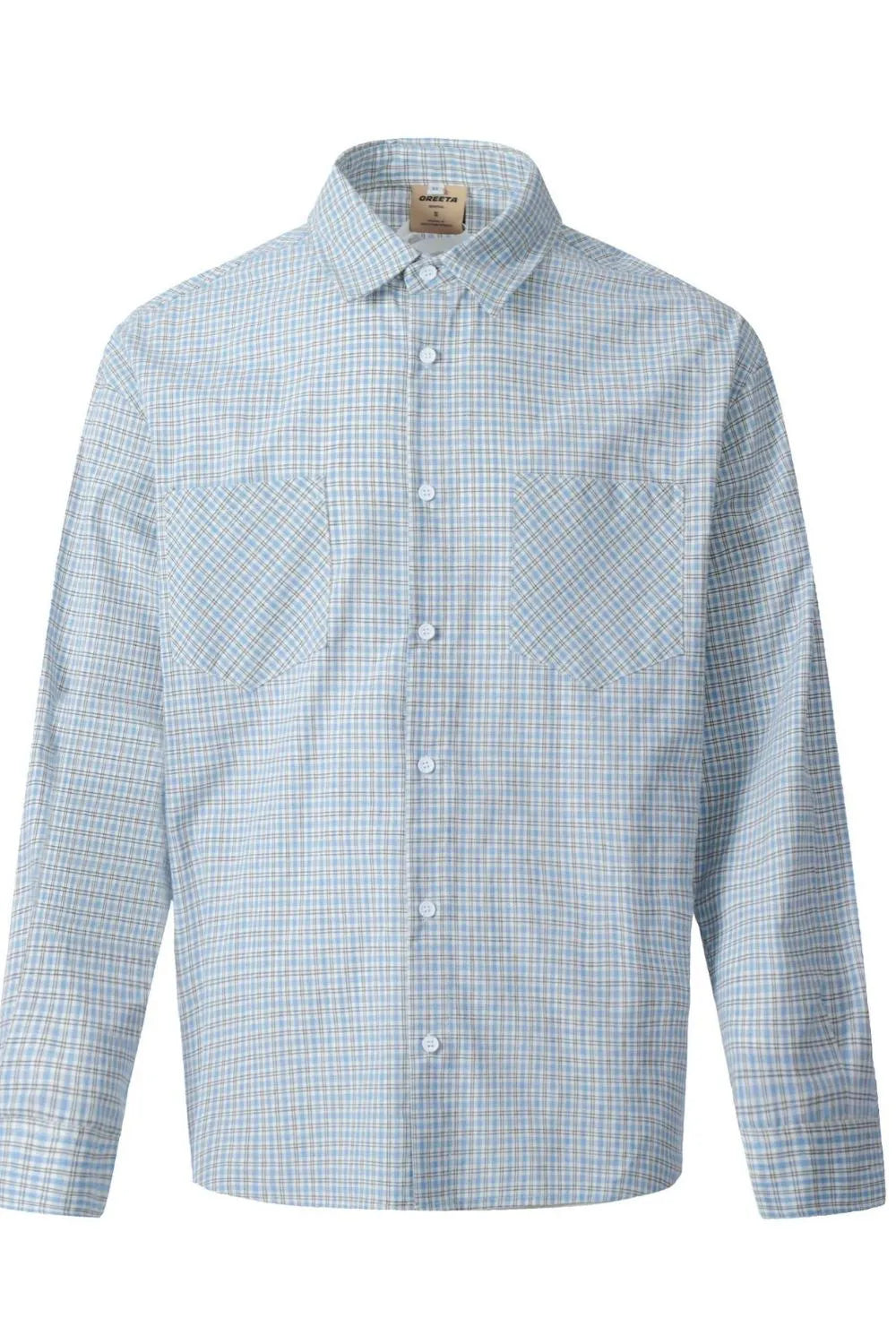 Men's Plaid Button Up Long Sleeve Shirt