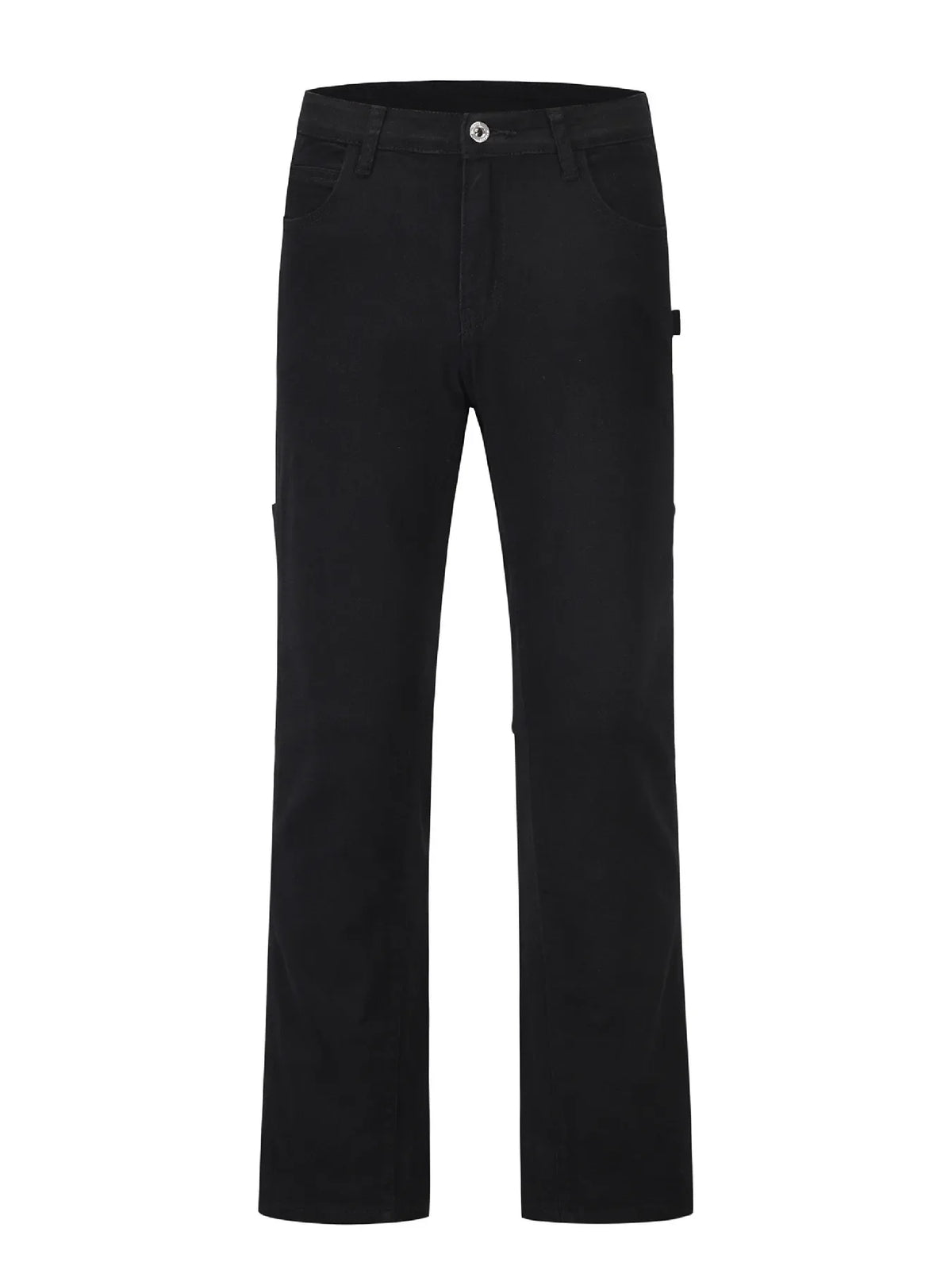 Men's Slim Straight Jeans with Snap Detail