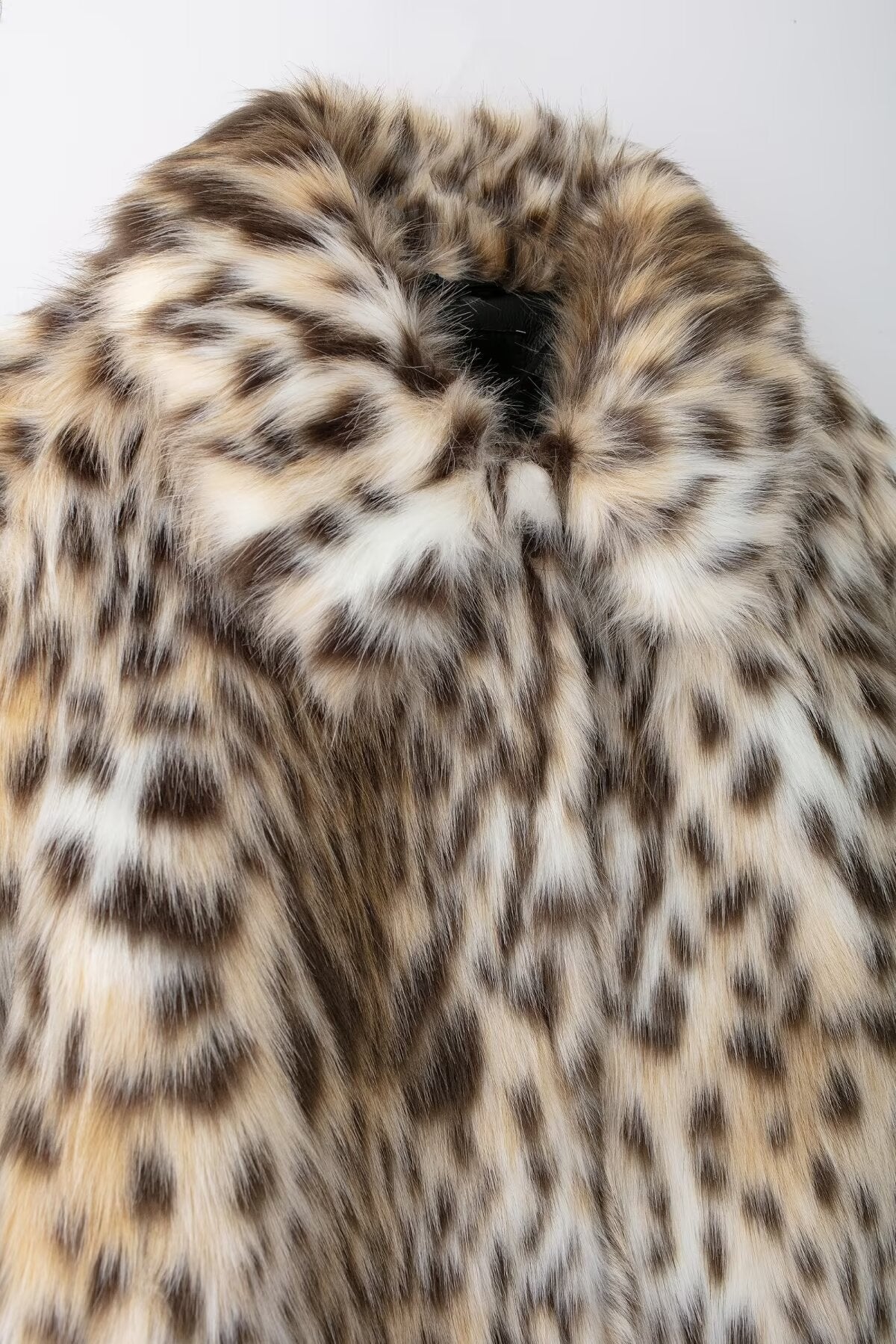Selena Faux Fur Leopard Coat