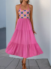 Lola Crochet-Top Tiered Sundress