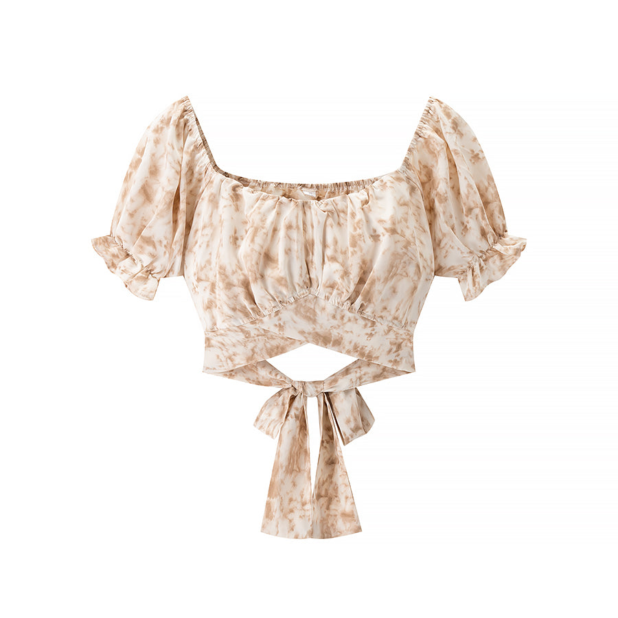 Marisol Puff Sleeve Wrap Top