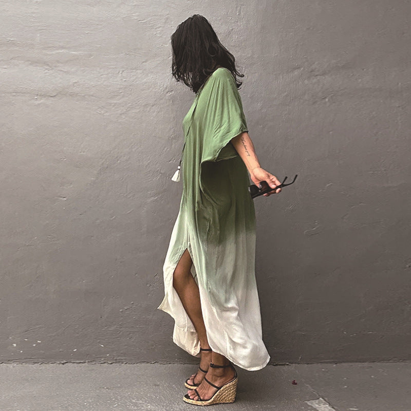 Sienna Ombre Kaftan Midi Dress