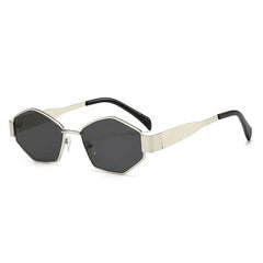 Hexagonal Metal Frame Sunglasses