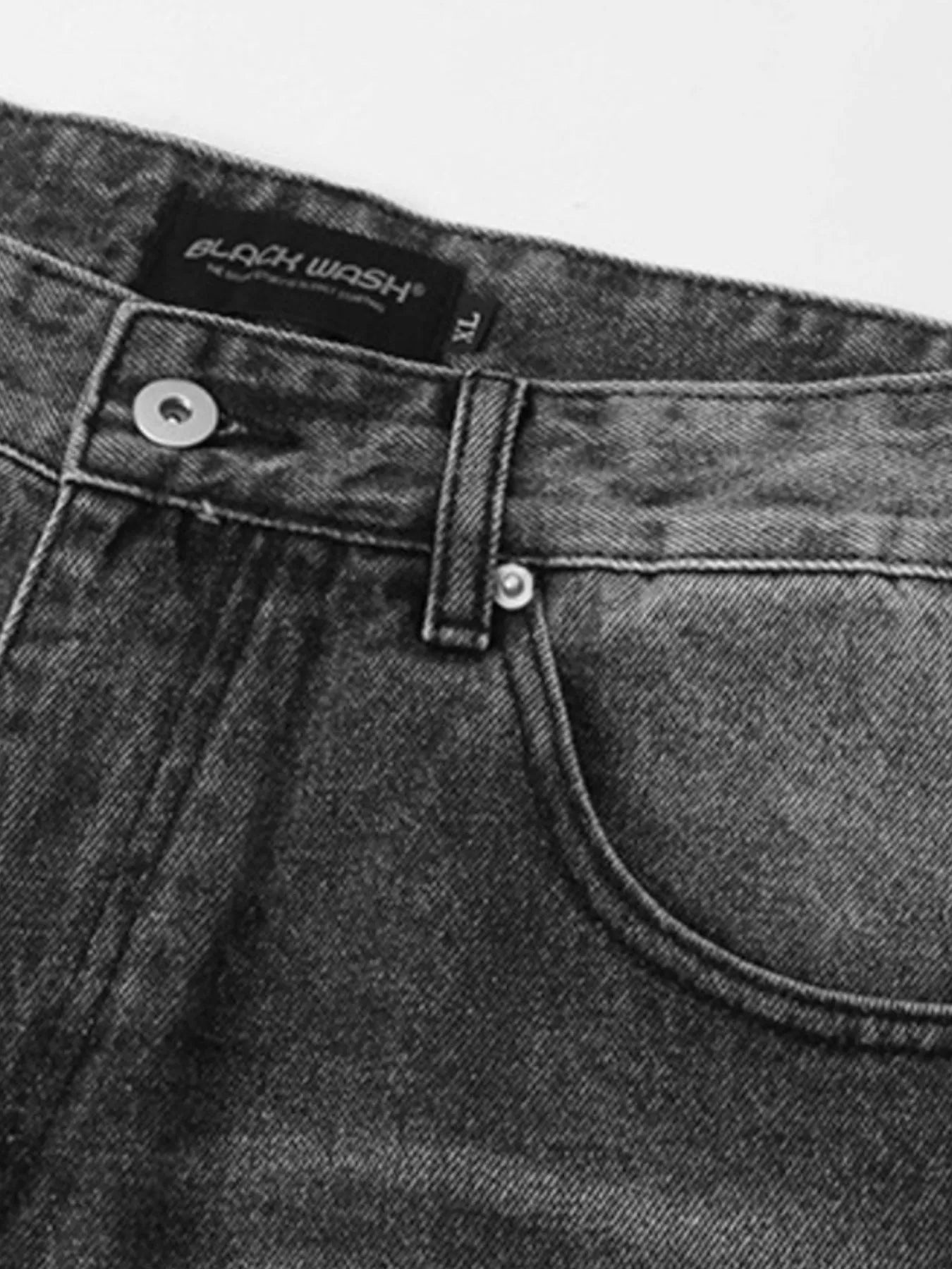 Men's Cat's Whisker Washed Straight Jeans