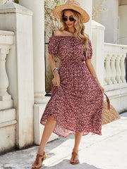Amelia Off-Shoulder Floral Maxi Dress