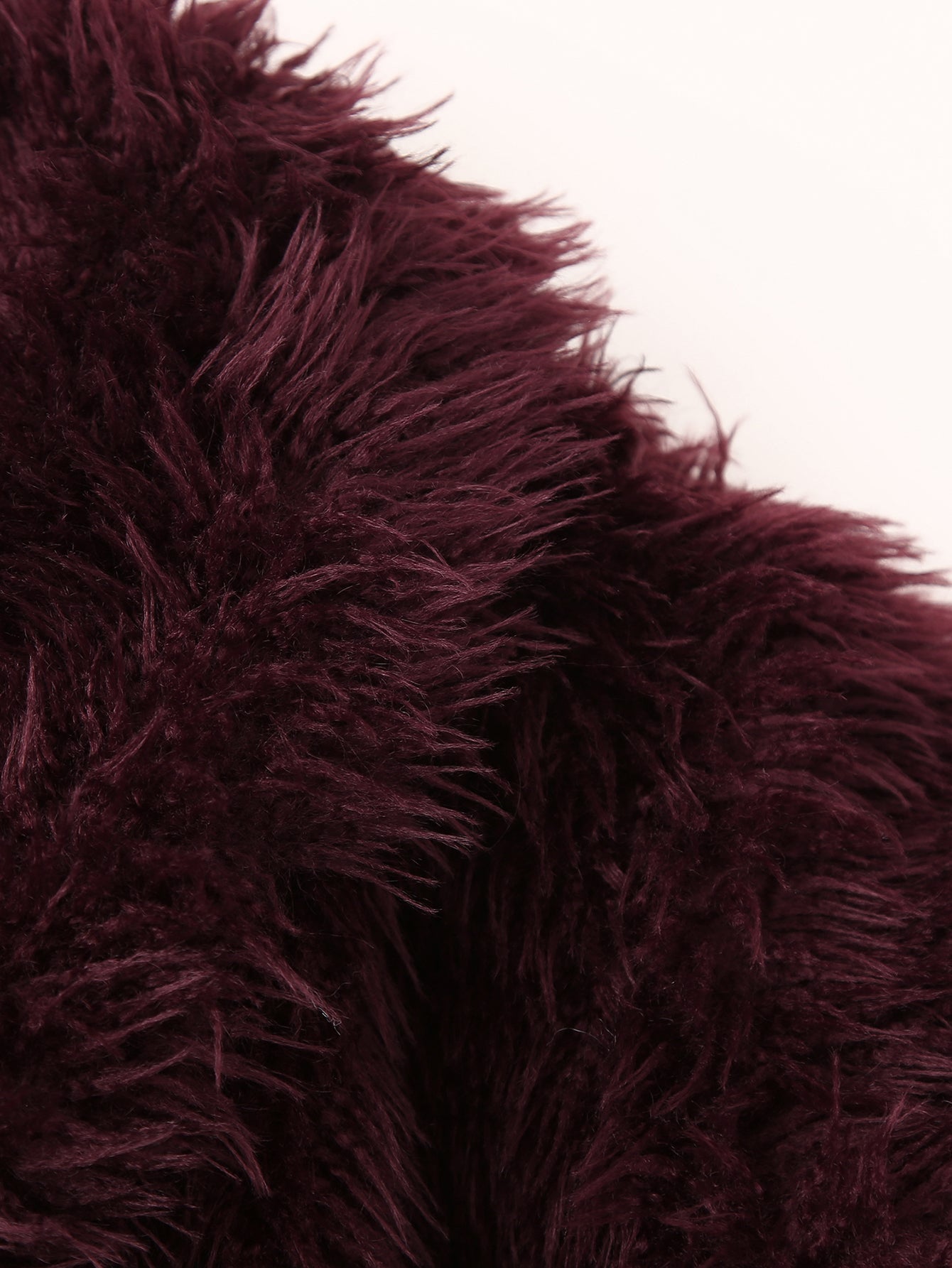 Scarlett Plush Burgundy Faux Fur Jacket