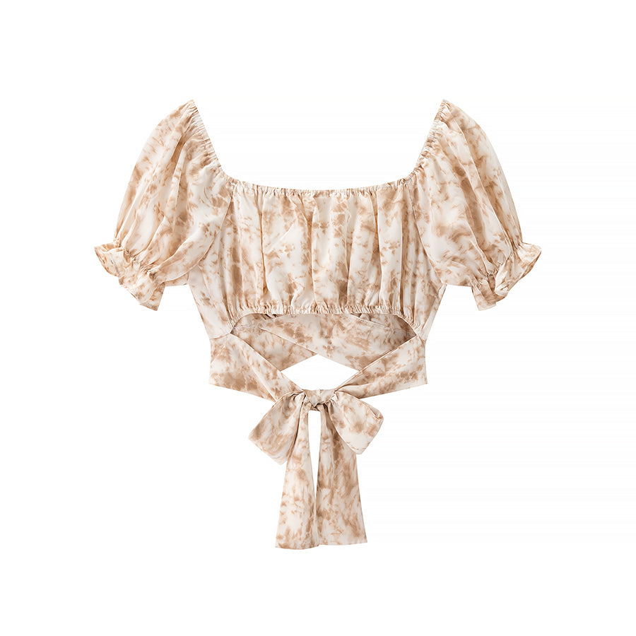 Marisol Puff Sleeve Wrap Top