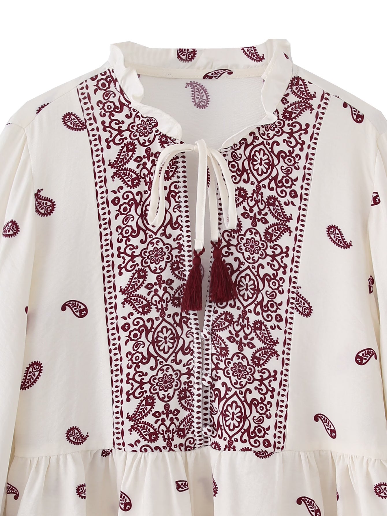 Sienna Boho Tassel Blouse