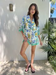 Amal Capri Print Lounge Set
