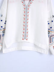 Isla Boho Embroidered Blouse