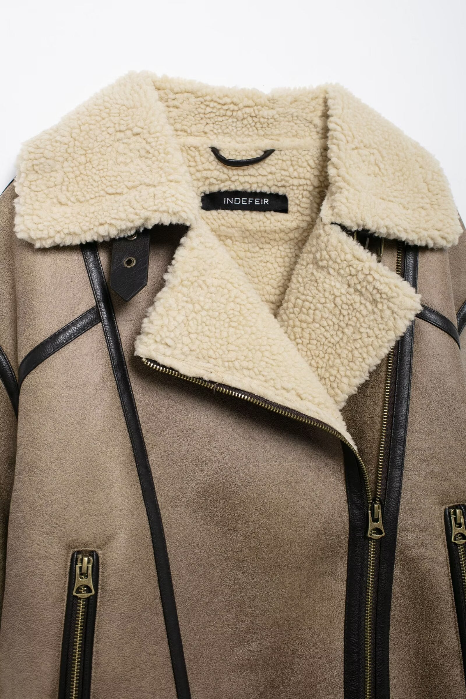 Aviator Chic Shearling Jacket