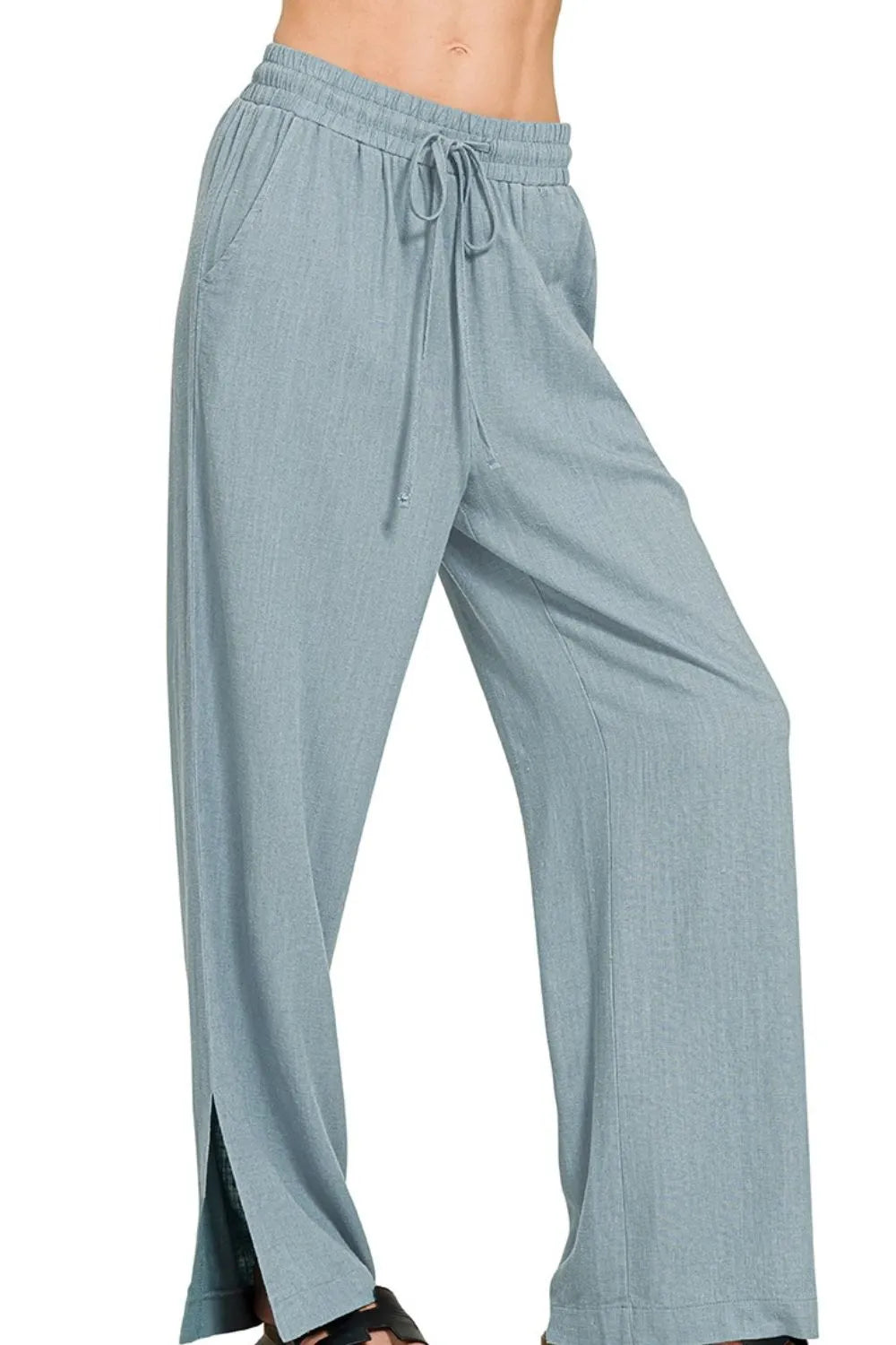 Women's Summer Linen Drawstring Pants