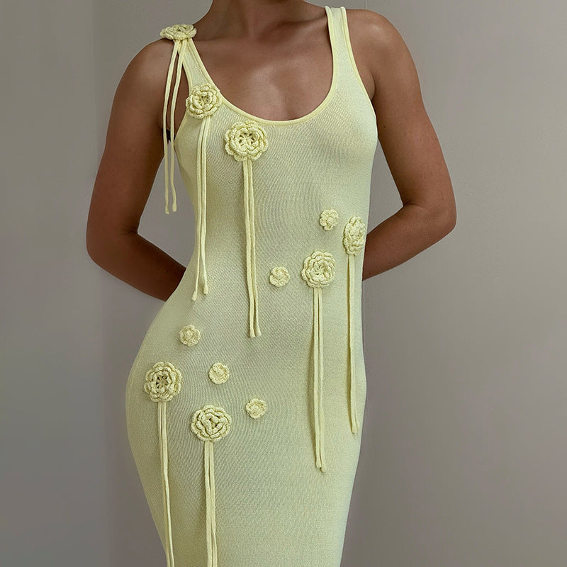 Sienna Floral Knit Maxi Dress