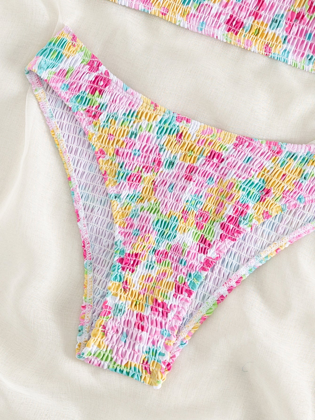 Capri Smocked Bikini Set