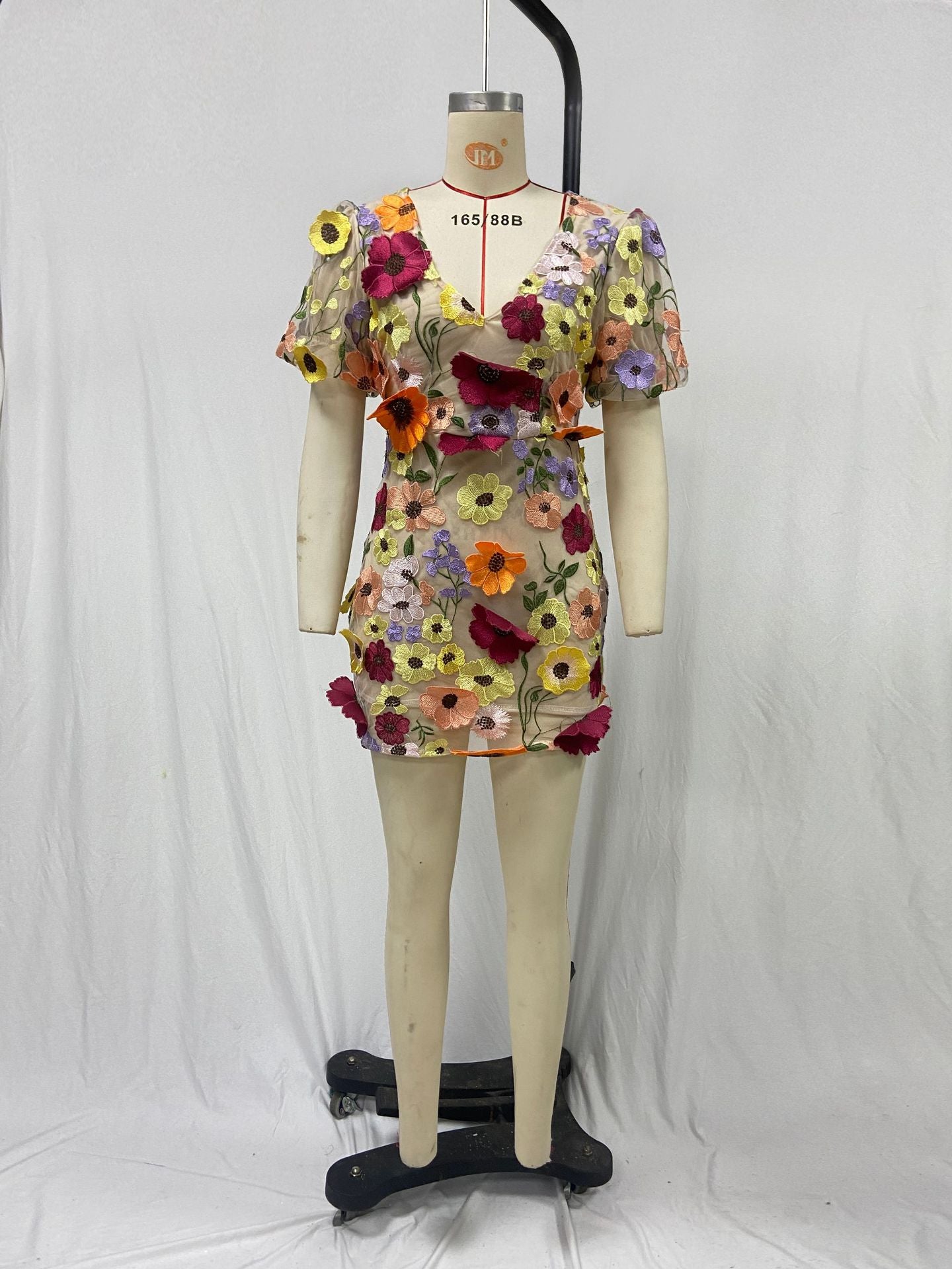 Flora Bella Embroidered Mini Dress