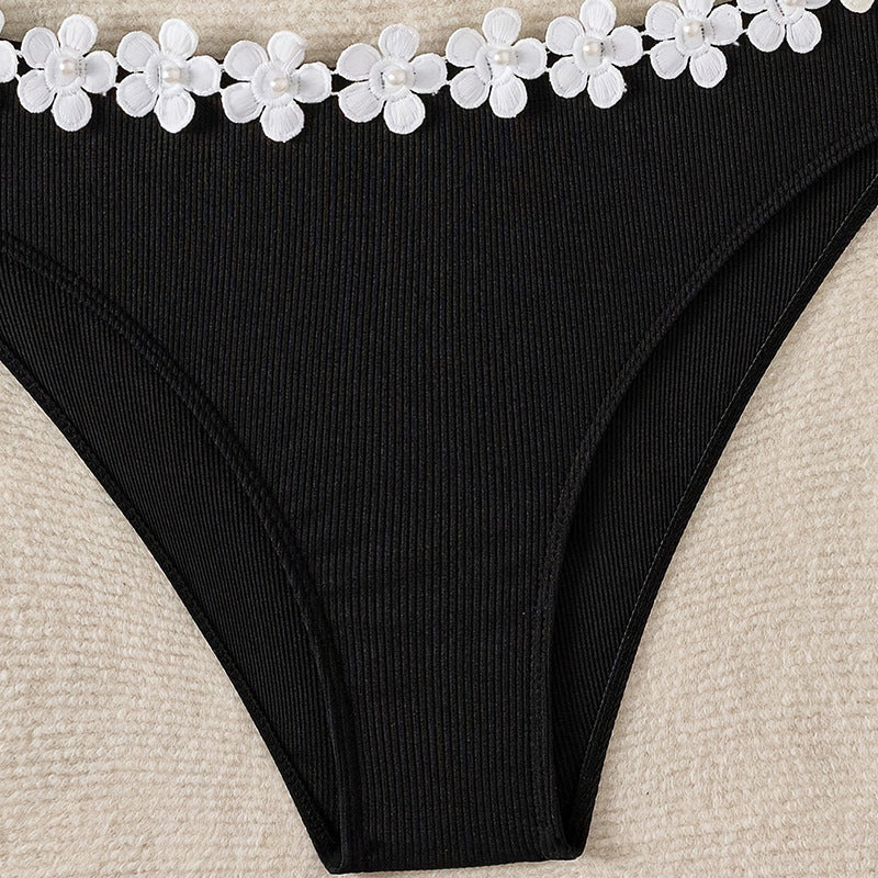 Luna Petal High-Waist Bikini Set