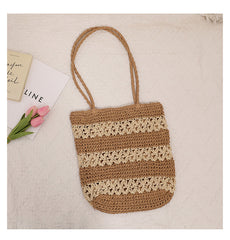 Naomi Crochet Stripe Tote