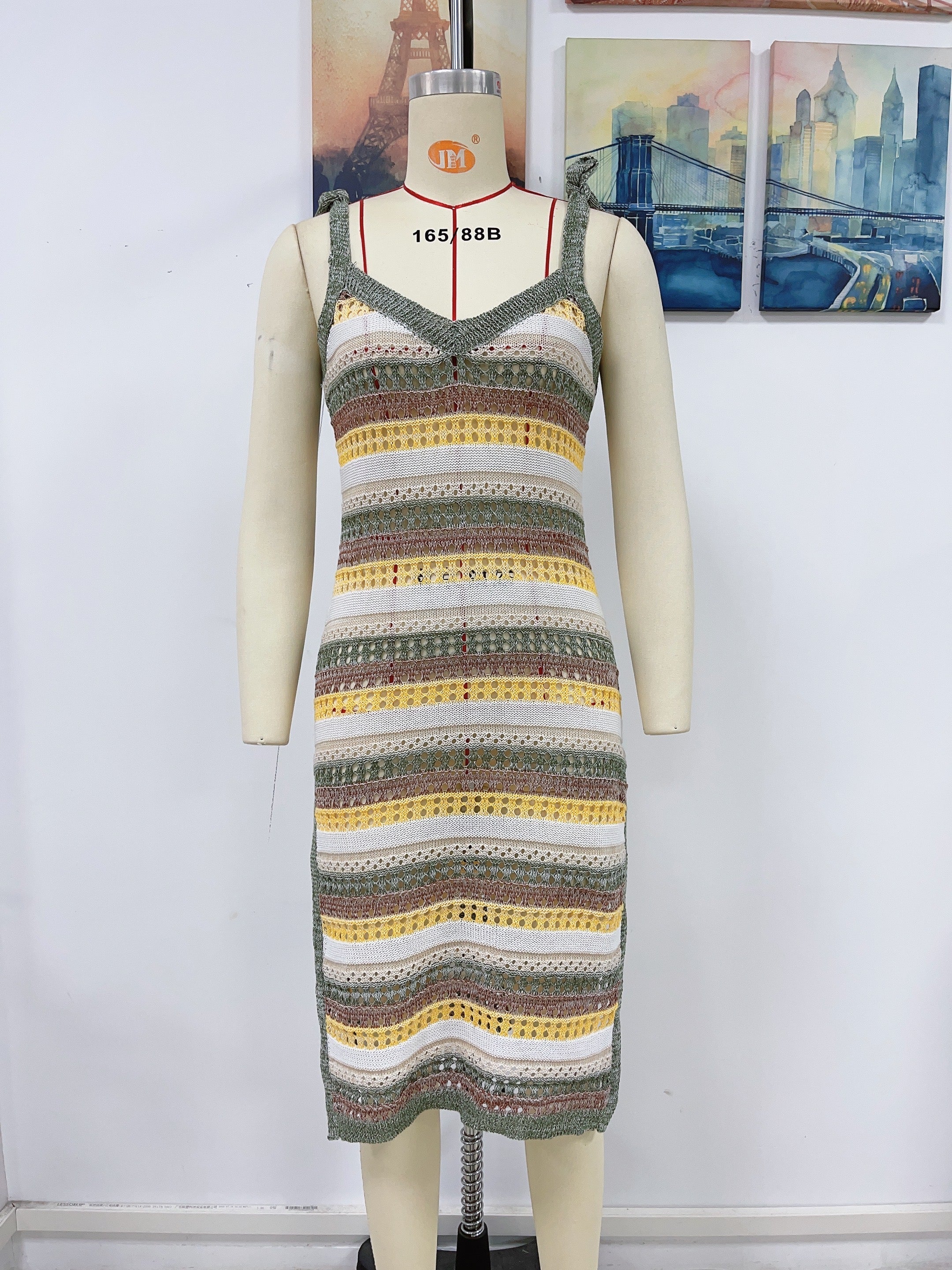 Anais Crochet Midi Dress