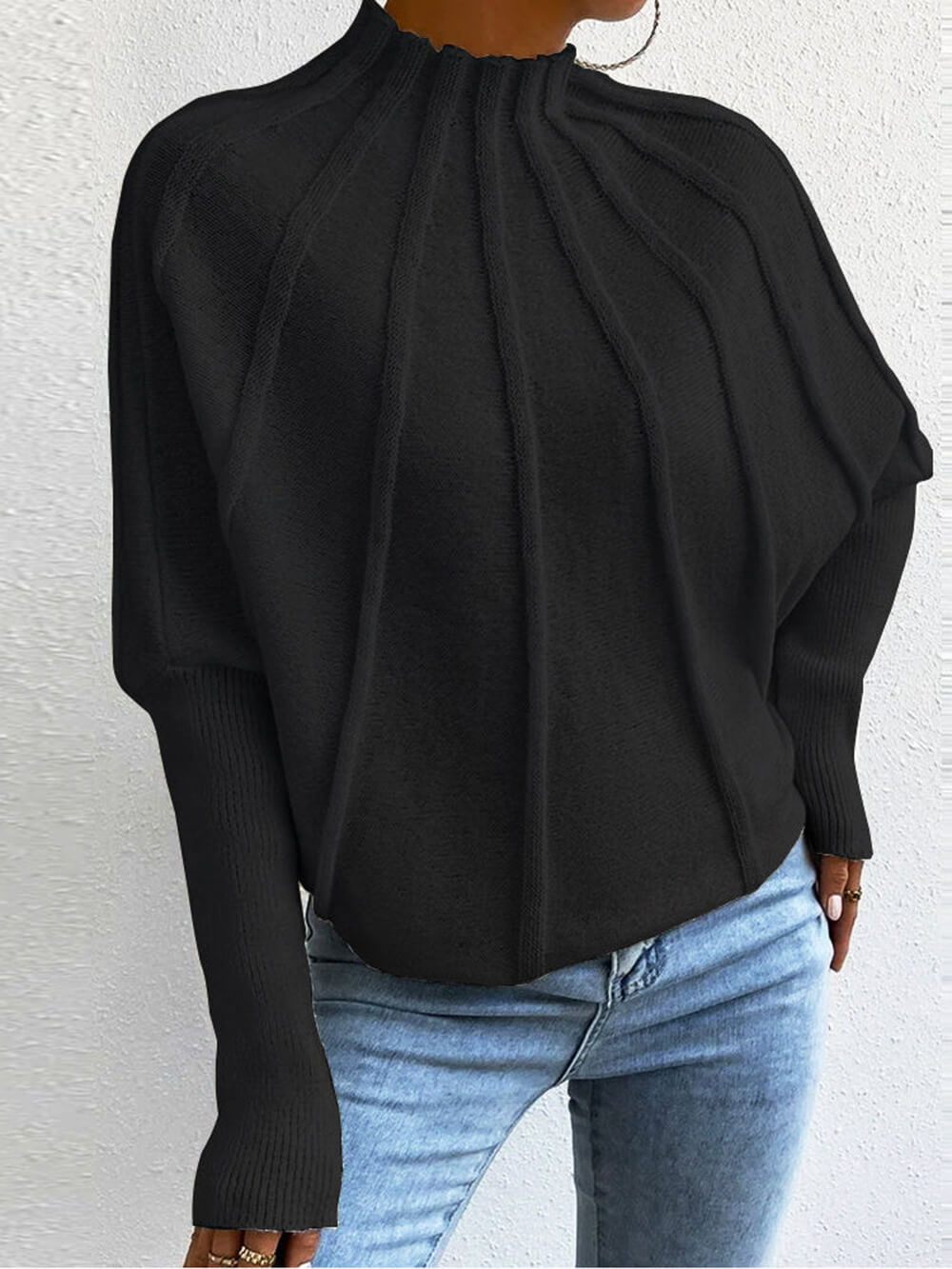 Suéter sencillo con mangas dolman
