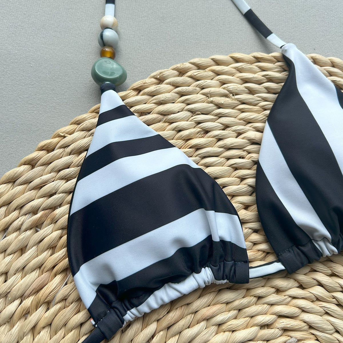 Zara Noir Beaded Bikini Set