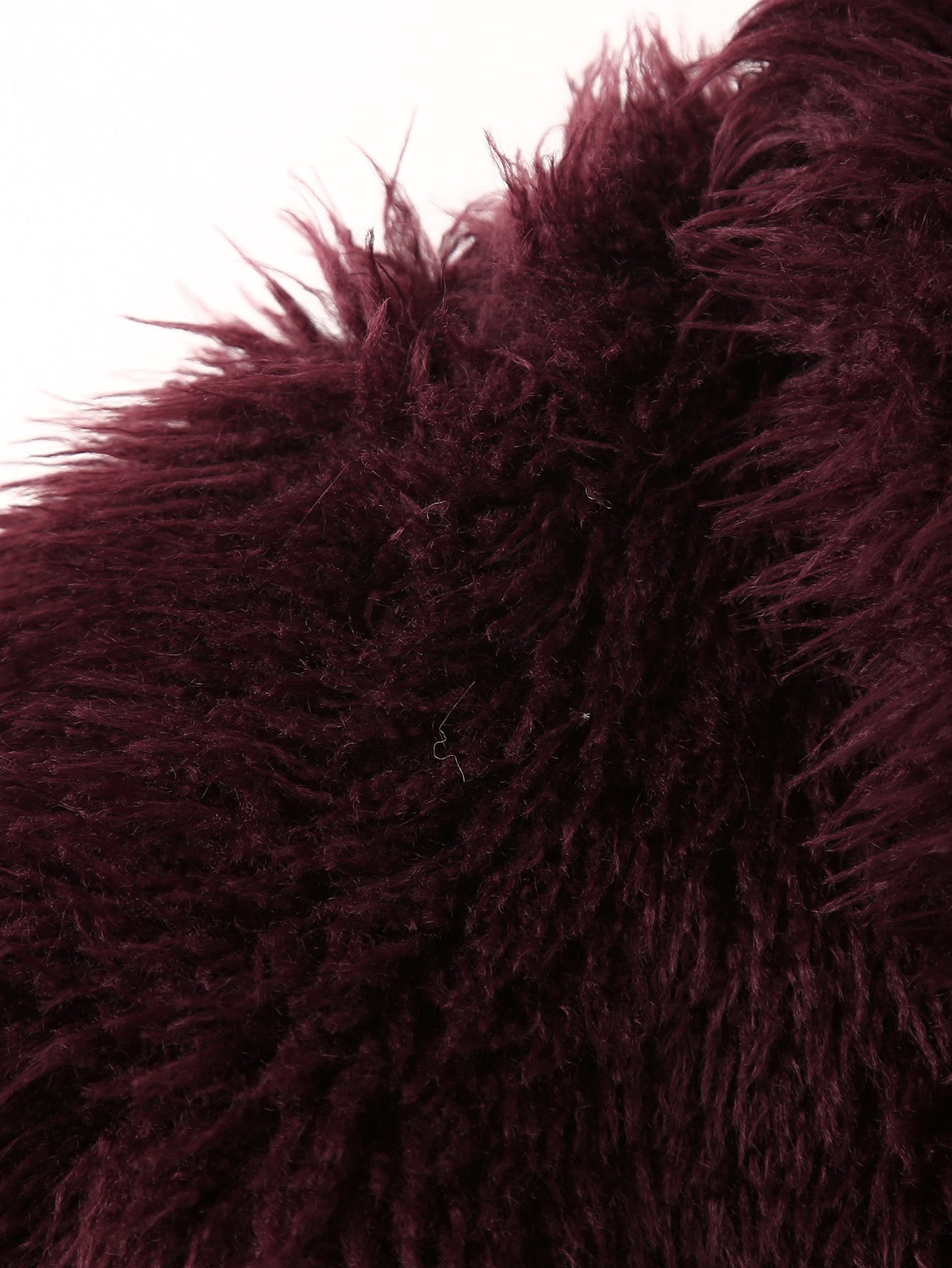 Scarlett Plush Burgundy Faux Fur Jacket