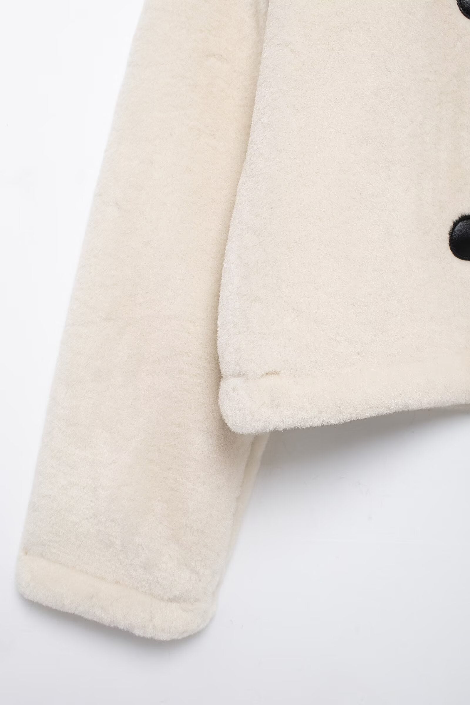 Clara Luxe Wool-Blend Toggle Coat