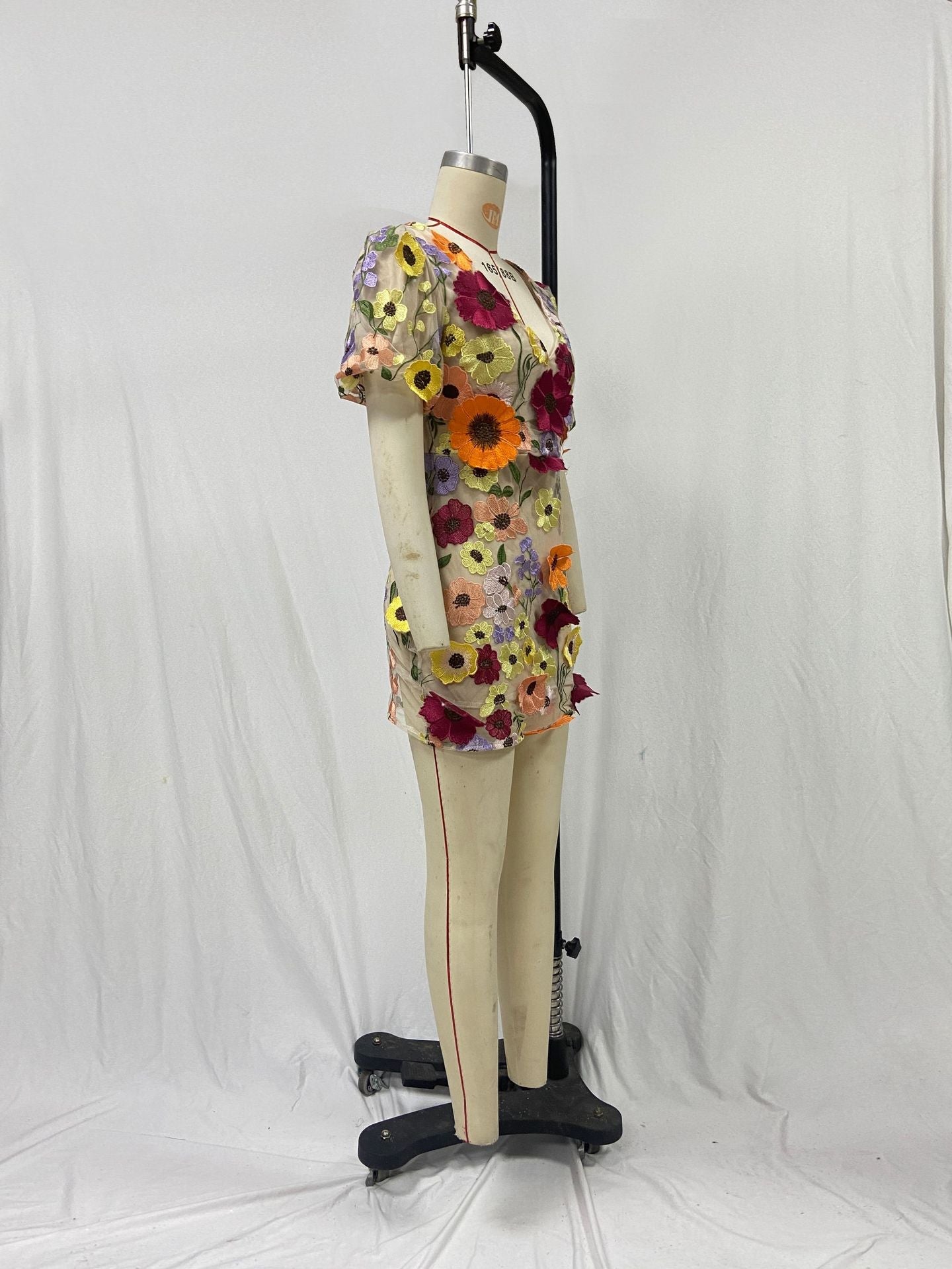 Flora Bella Embroidered Mini Dress