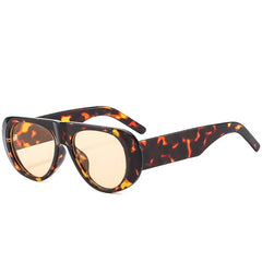 Gradient Aviator Sunglasses with Side Shield