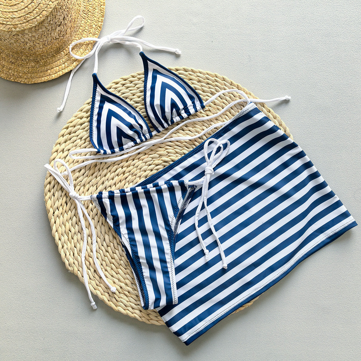Marina Striped Bikini Set