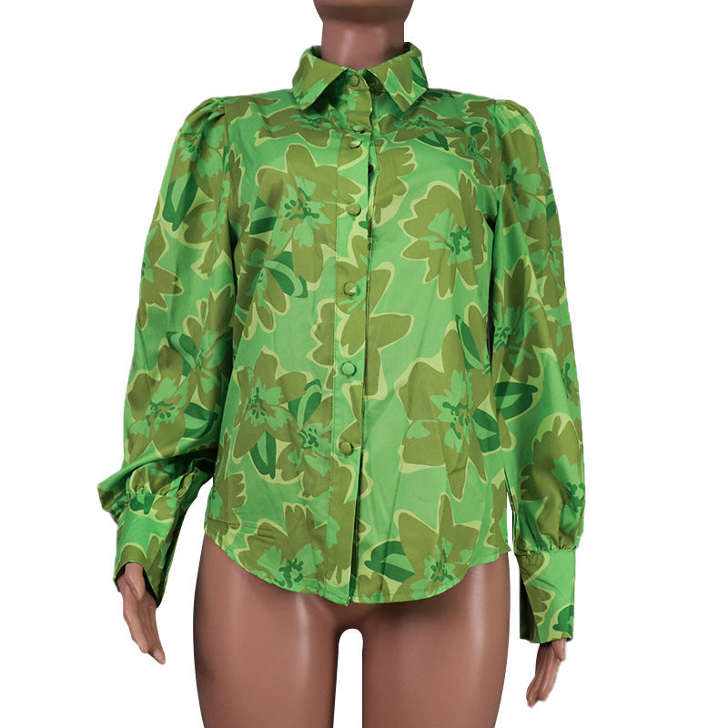 Luna Bloom Tie-Front Blouse