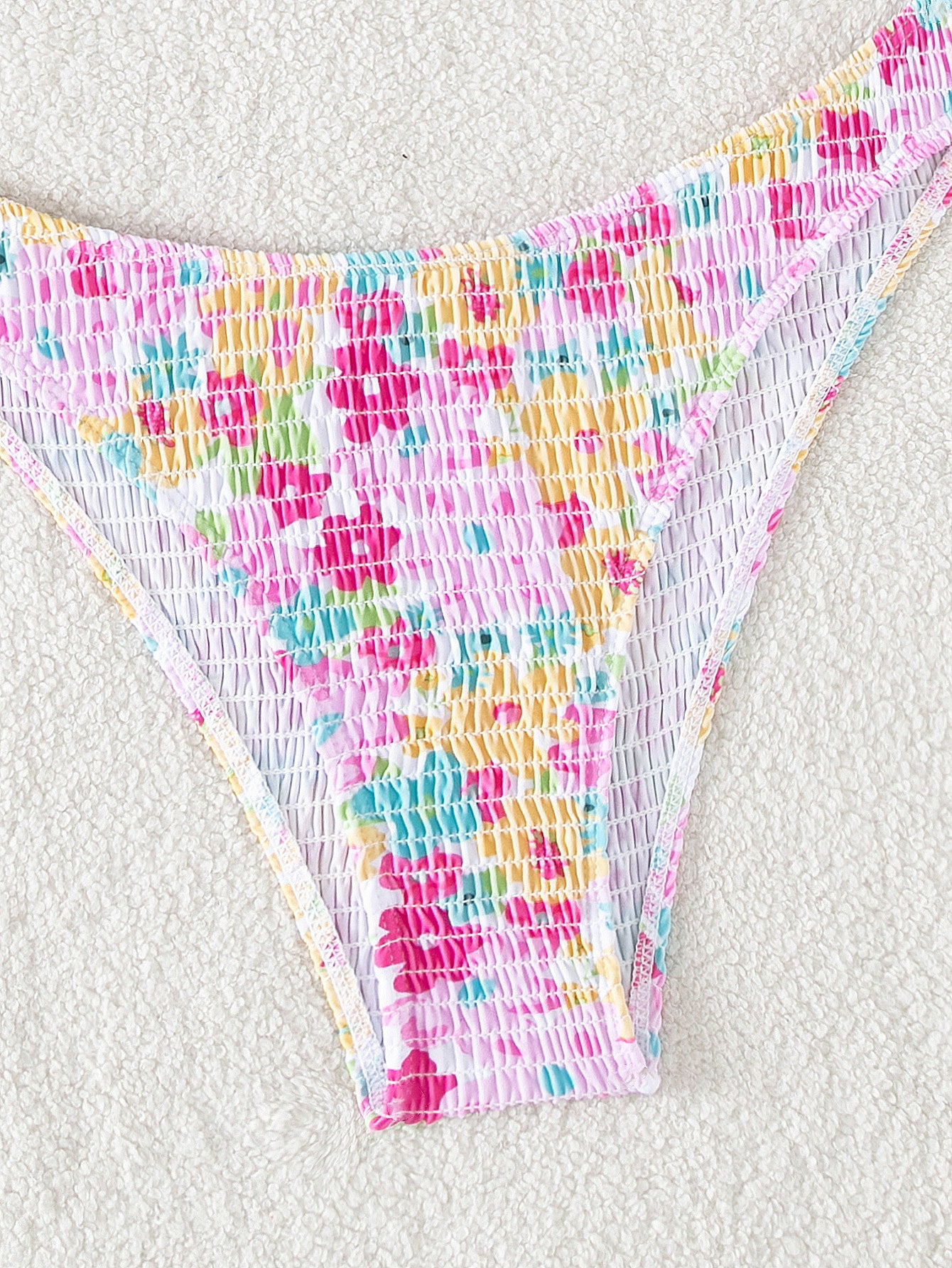 Lila Smocked Bikini Set