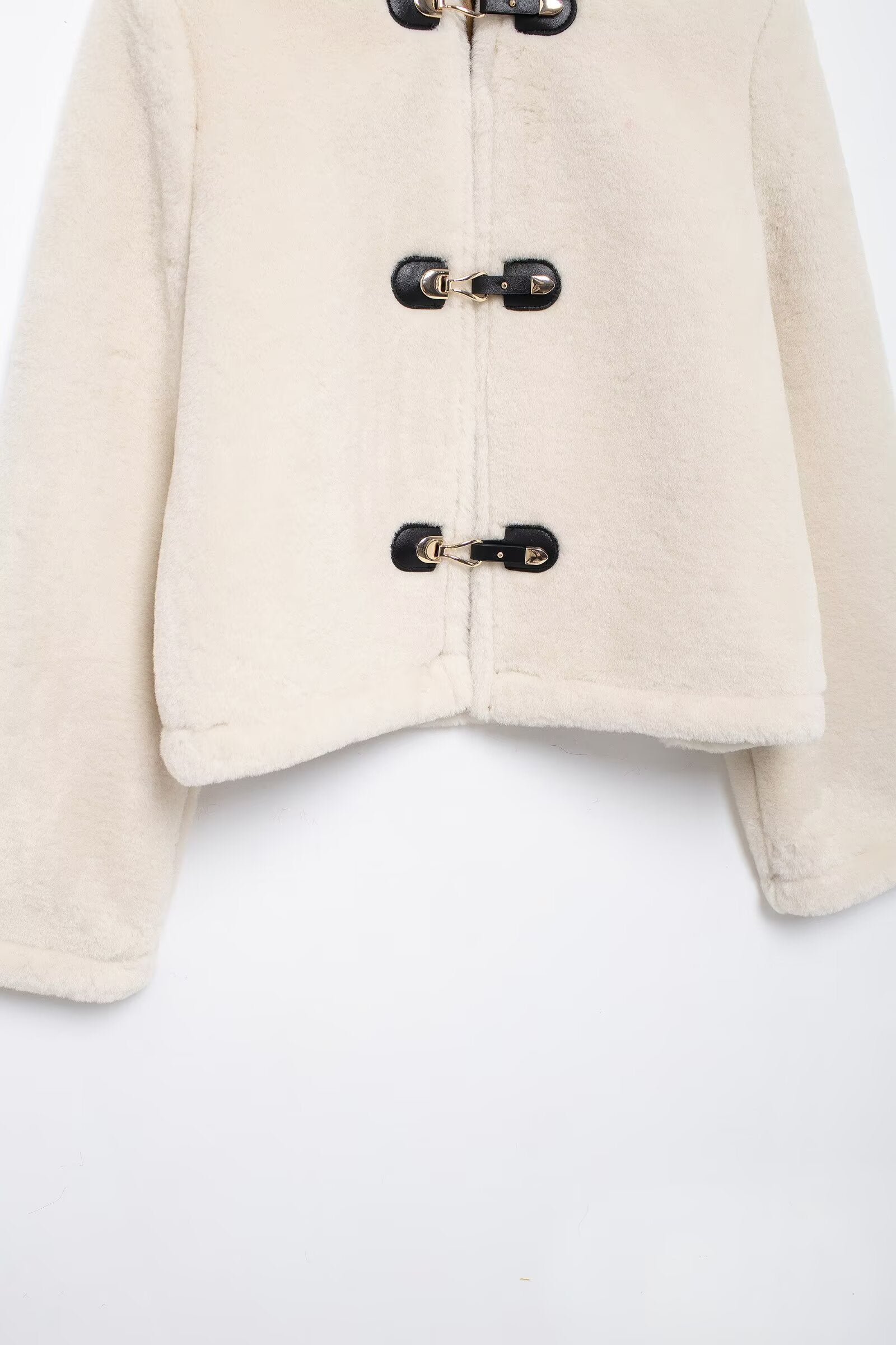 Clara Luxe Wool-Blend Toggle Coat