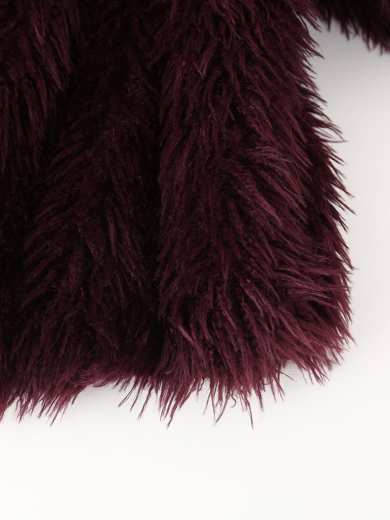 Scarlett Plush Burgundy Faux Fur Jacket