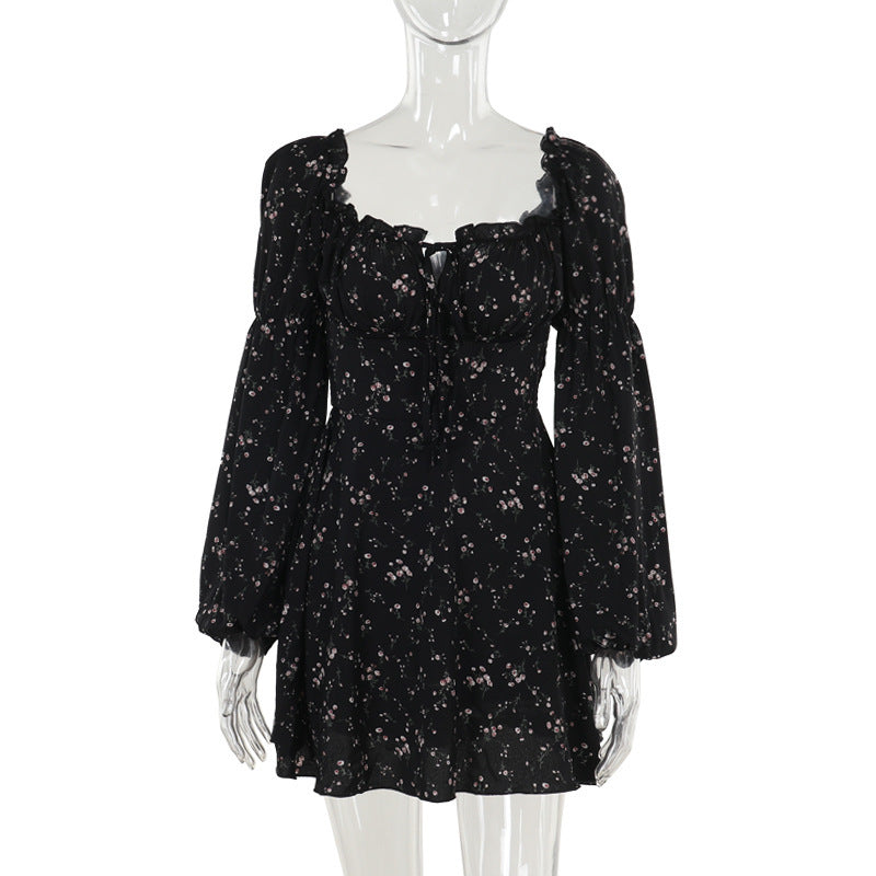 Amelia Floral Puff Sleeve Mini Dress