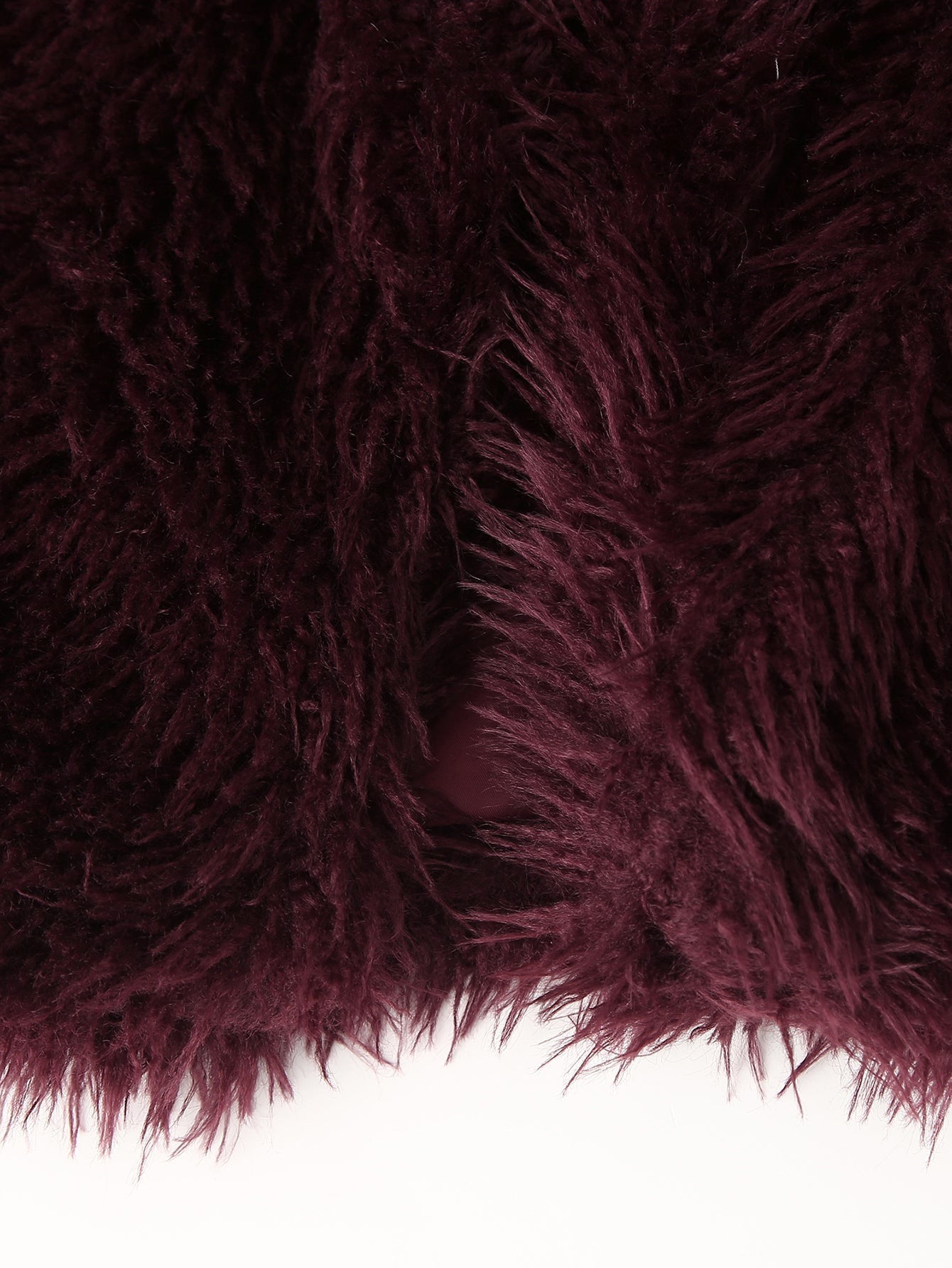 Scarlett Plush Burgundy Faux Fur Jacket