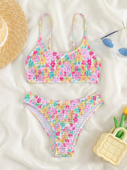 Capri Smocked Bikini Set
